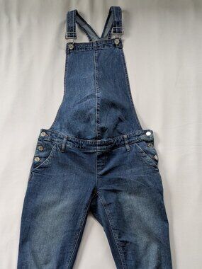 Gap Maternity Slim Denim Overalls | XS | Stretch | Adjustable